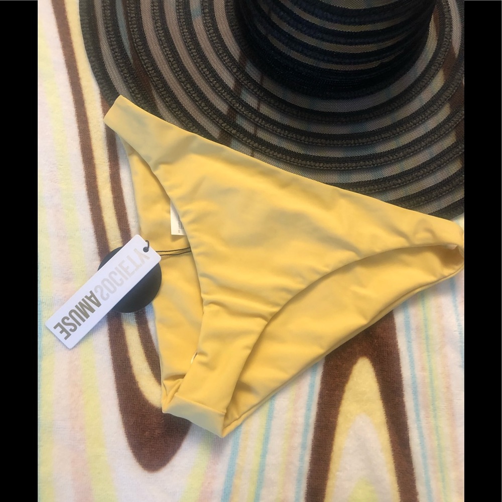 Bikini Bottom “Cheeky Back Moderate Coverage” in Sunray (Light Yellow) New!